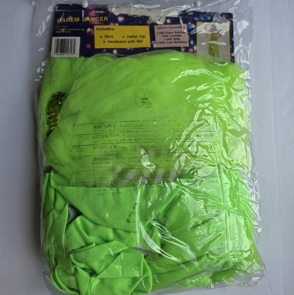 Rubie's Green Harem Belly Dancer Costume Size Medium - Picture 3 of 16